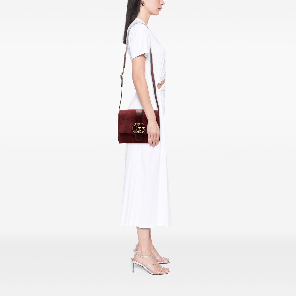 Pre-Loved Gucci Medium Suede Arli Crossbody - Picture 7 of 8